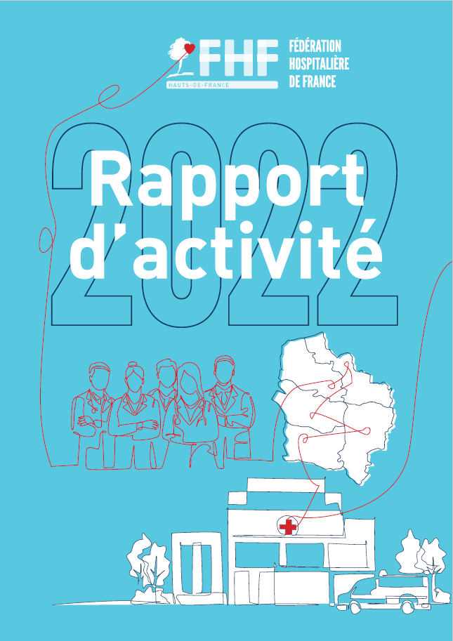 couverture du Rapport d'activité 2022 de la FHF Hauts-de-France