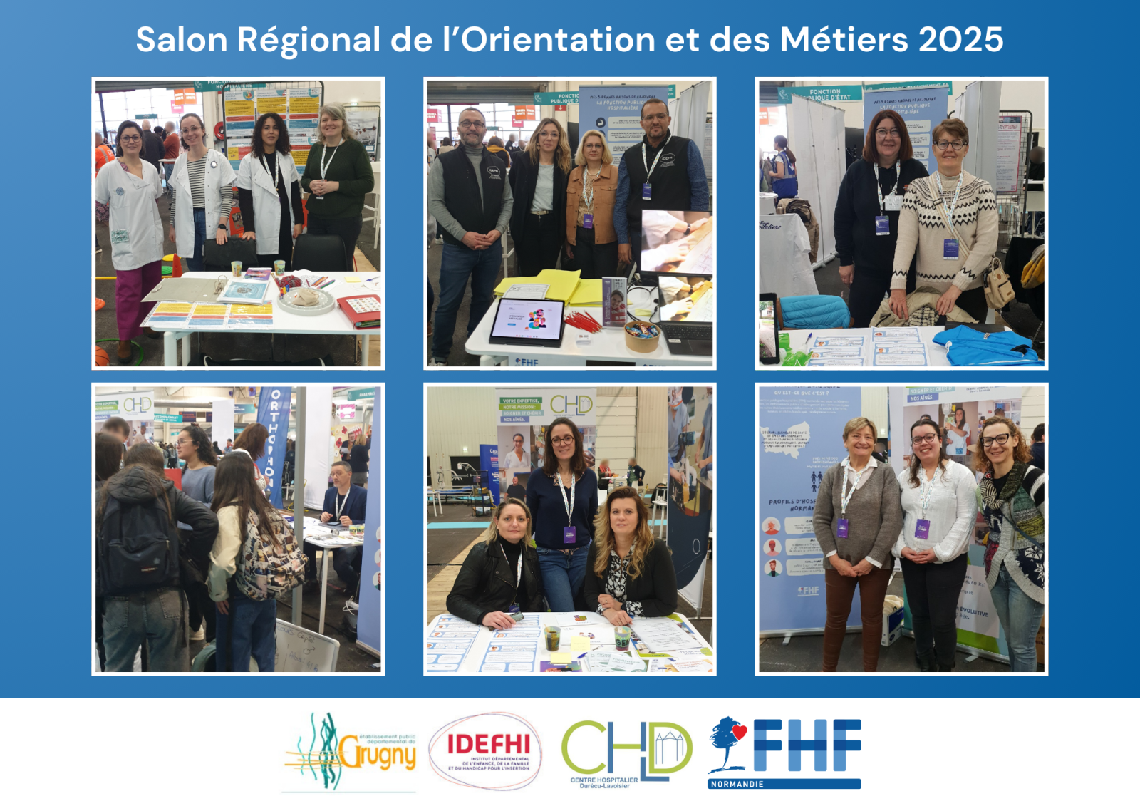 Photos des participants au salon régional de l'orientation et des métiers 2025 à Rouen