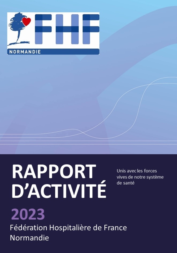 Page de garde du rapport d'activité 2023 de la FHF Normandie